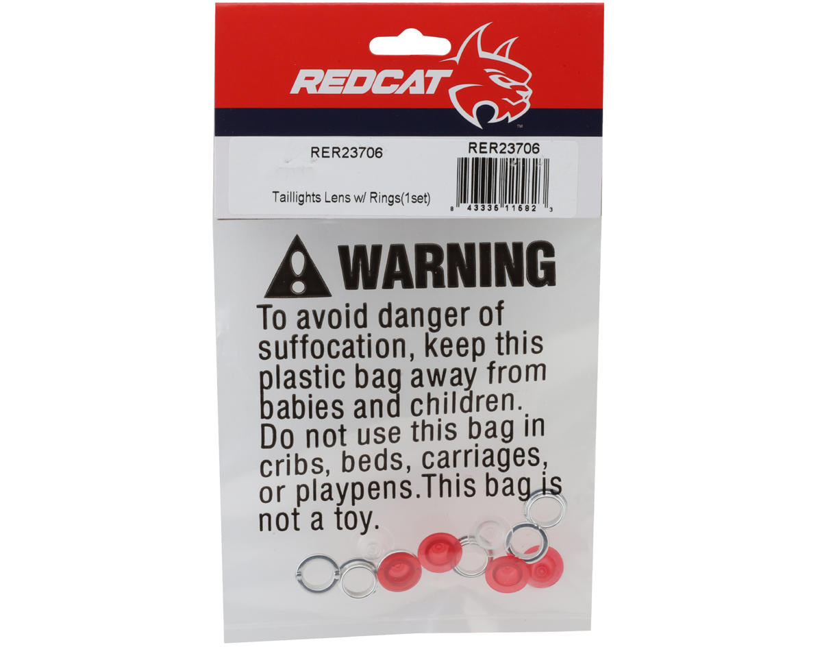Redcat Custom Hauler Taillights Lenses & Rings Set
