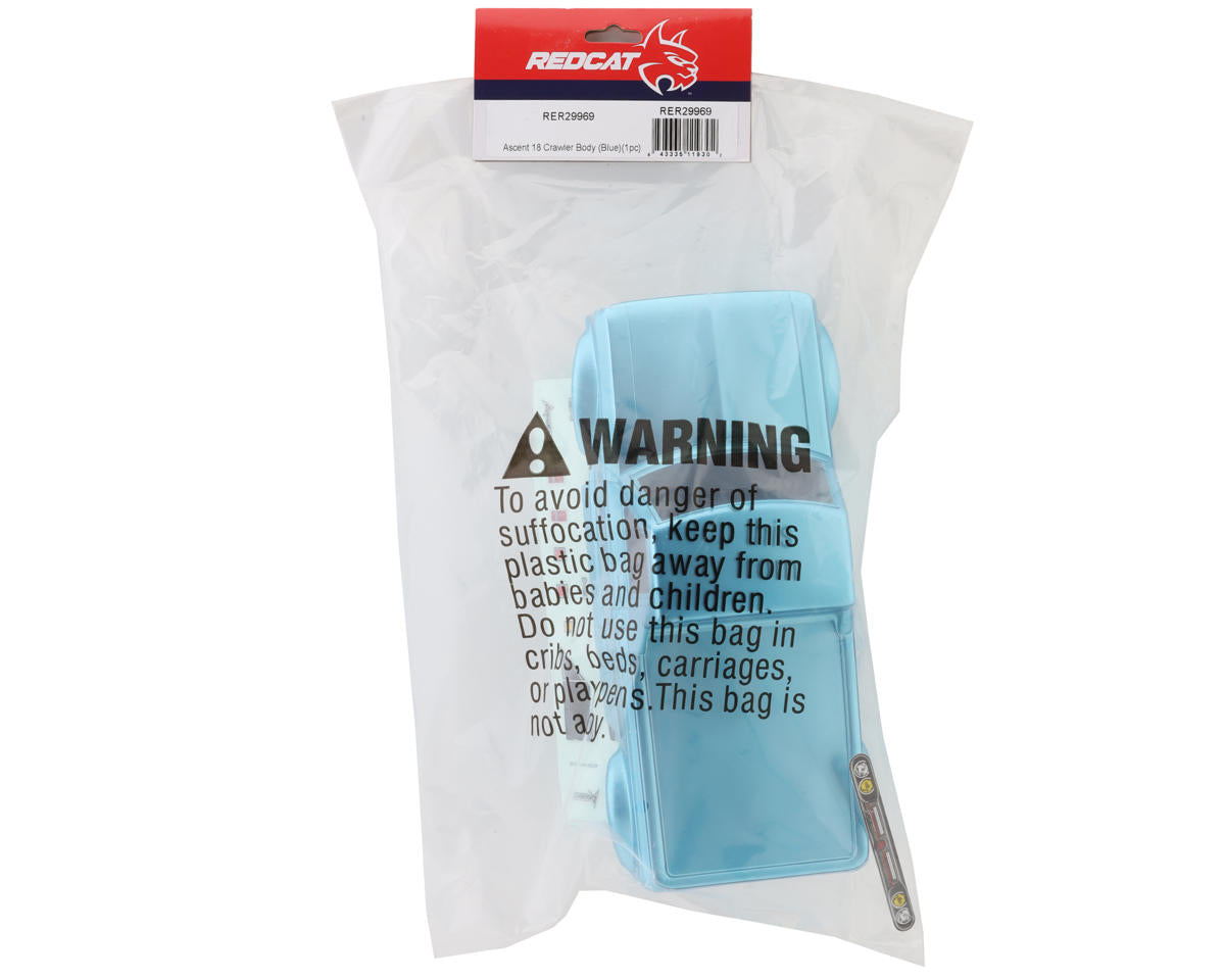 Redcat Ascent-18 Micro Crawler Pre-Painted Body (Blue)