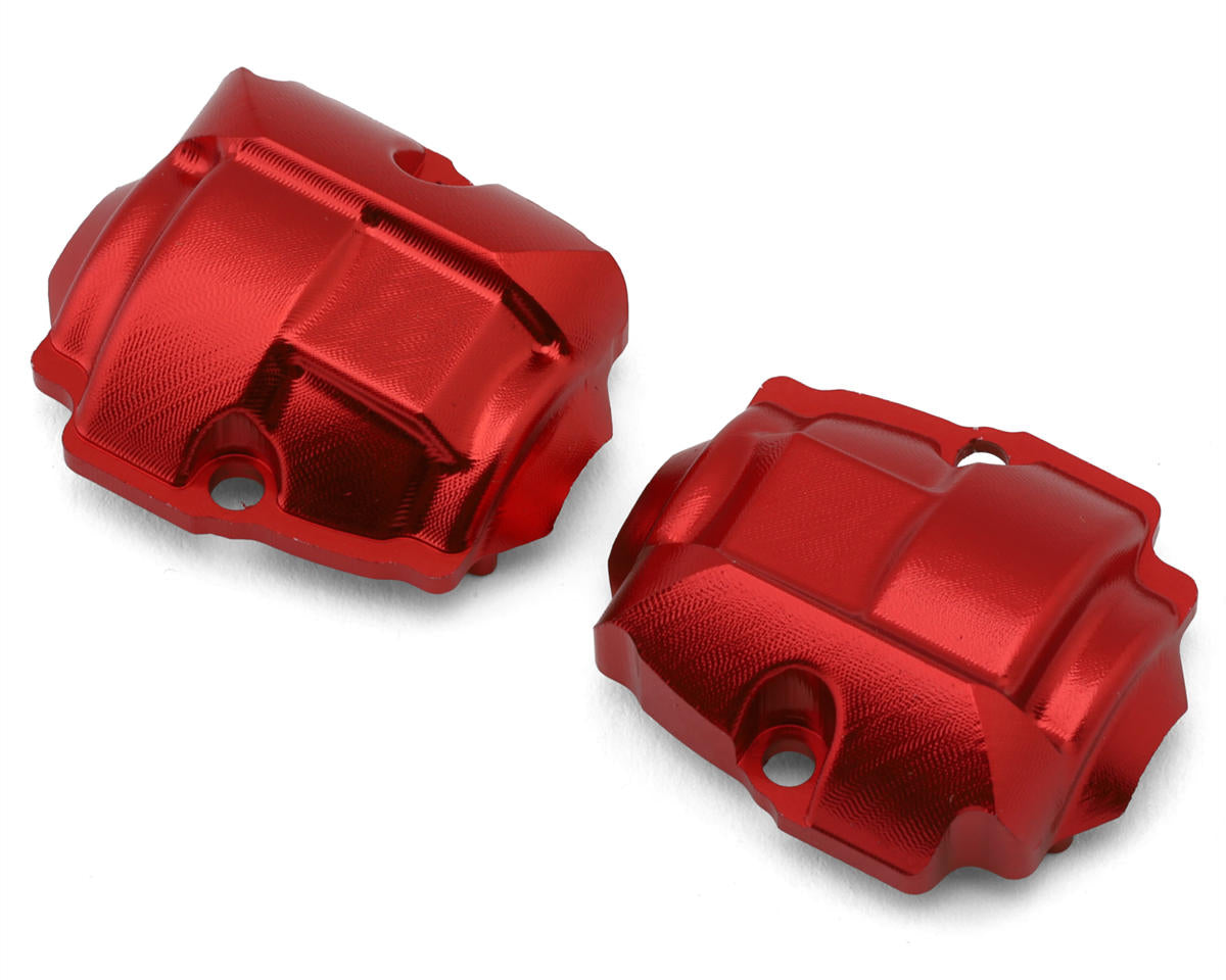 Redcat MT-18/Ascent-18 Aluminum Differential Covers (Red) (2)