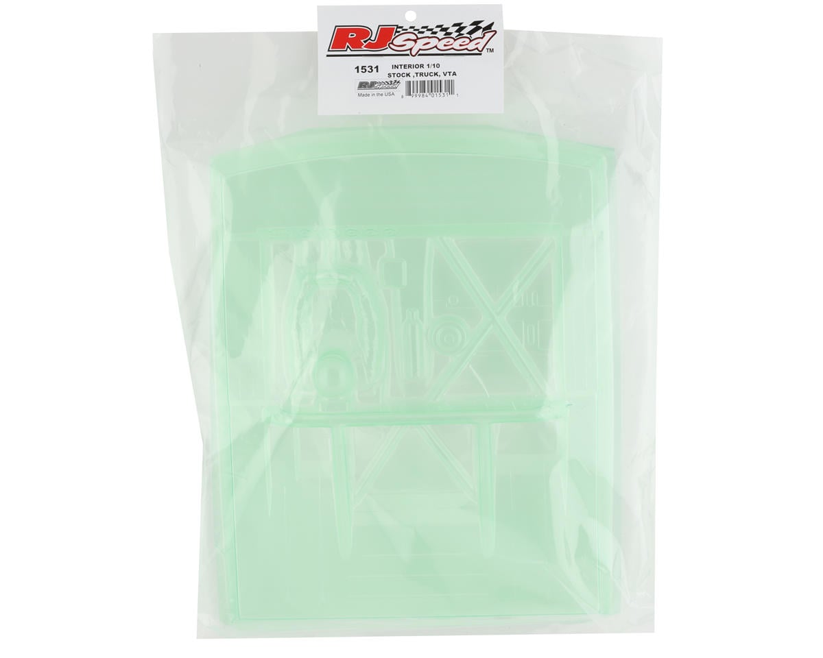 RJ Speed 1/10 Interior For Stock Cars/Trucks/VTA Cars (Clear)