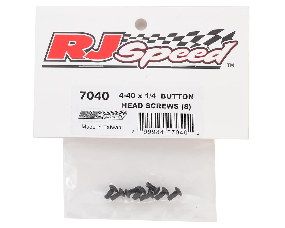 RJ Speed 4-40x1/4" Button Head Screw (8)