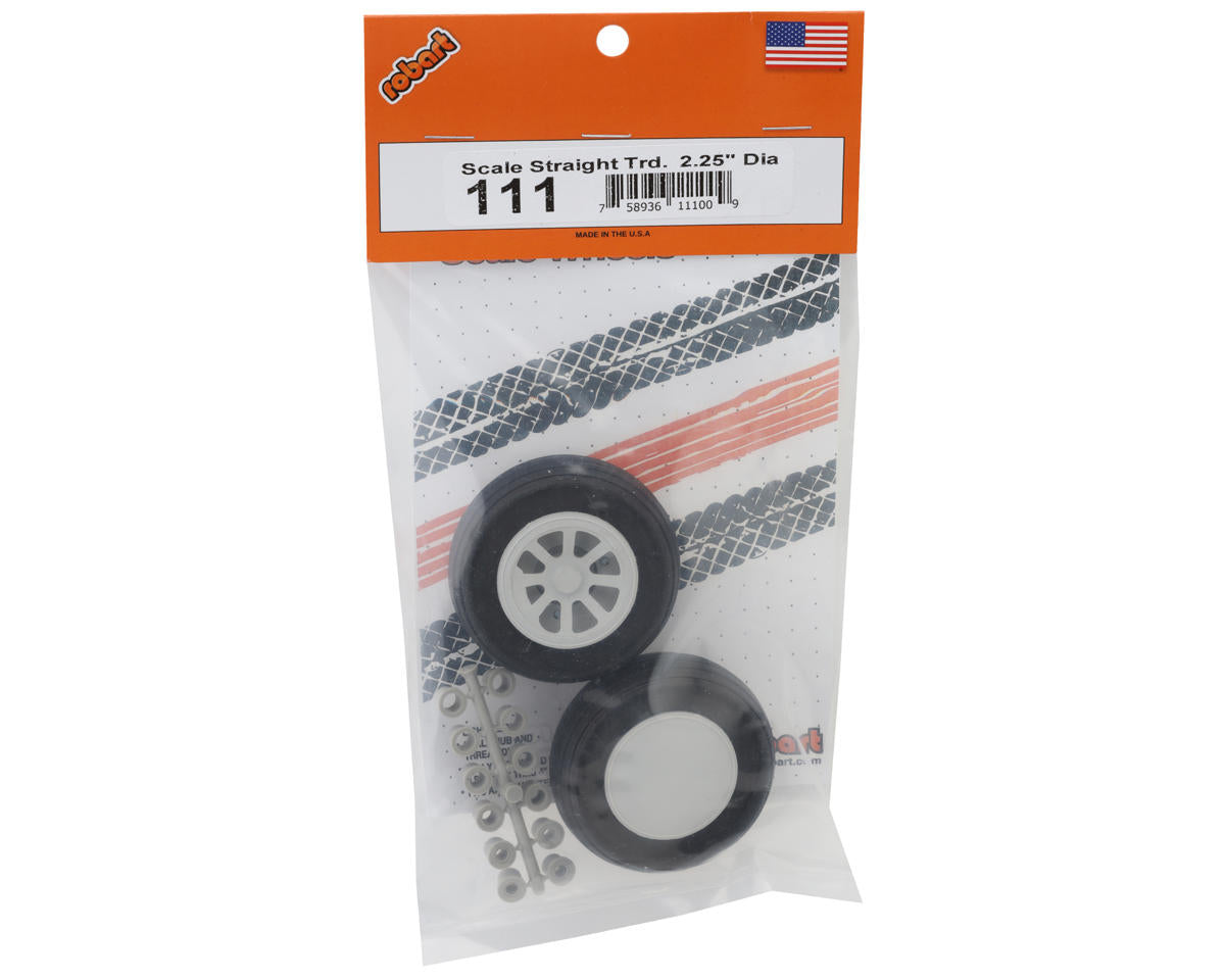 Robart 2.25" Scale Straight Tread Wheels (2)