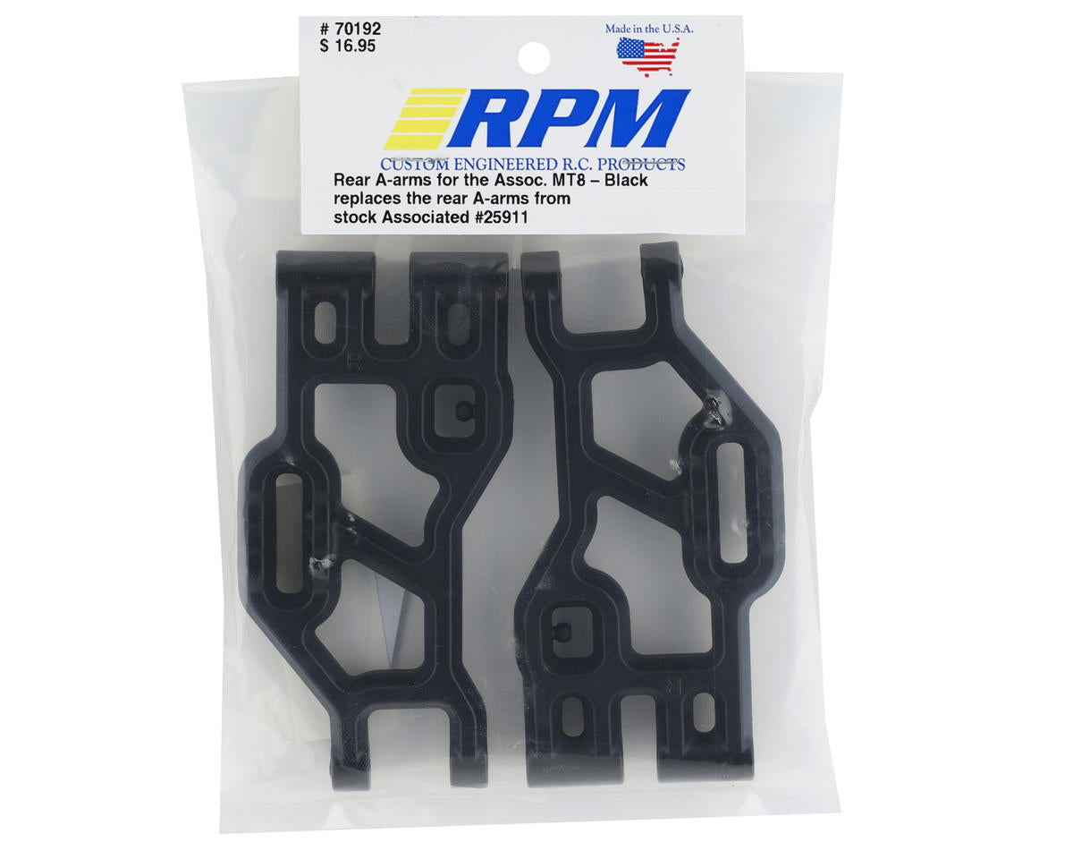 RPM Associated MT8 Rear A-Arms (Black)