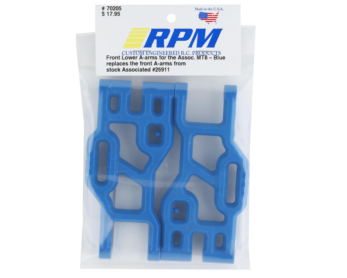 RPM Associated MT8 Front Lower A-Arms (Blue)