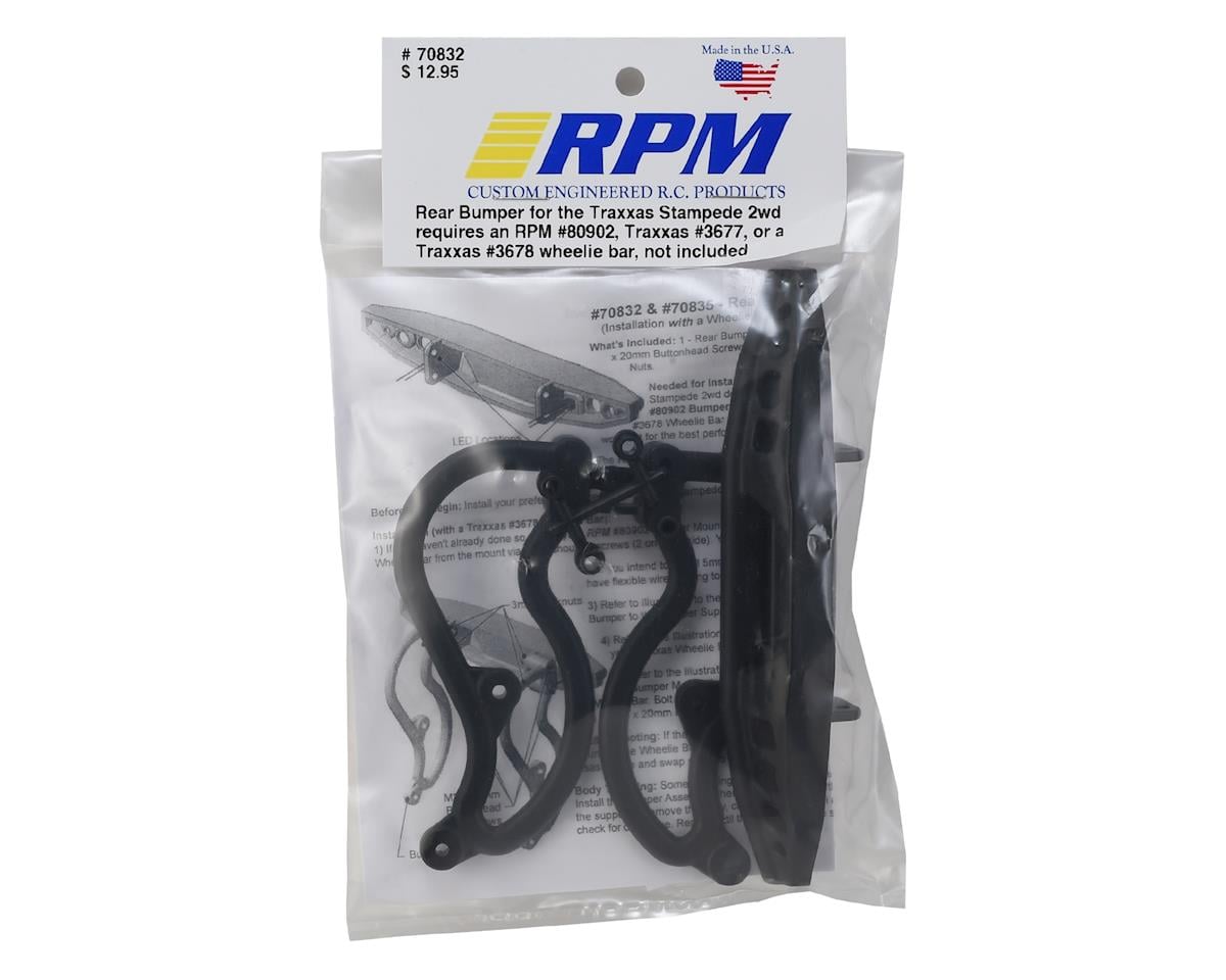 RPM Rear Bumper for Traxxas Stampede (Black)