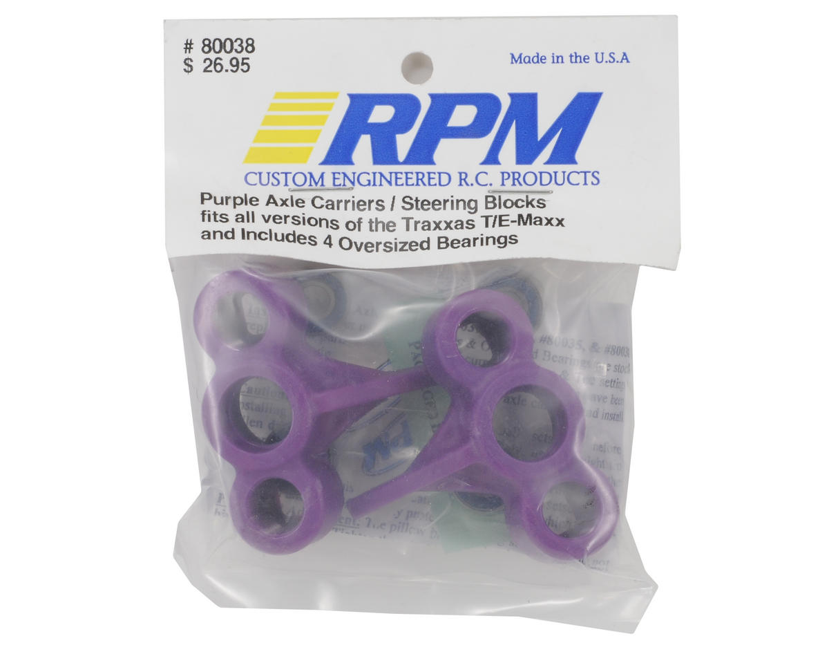 RPM Steering Knuckles w/Oversize Ball Bearings (Purple) (2)