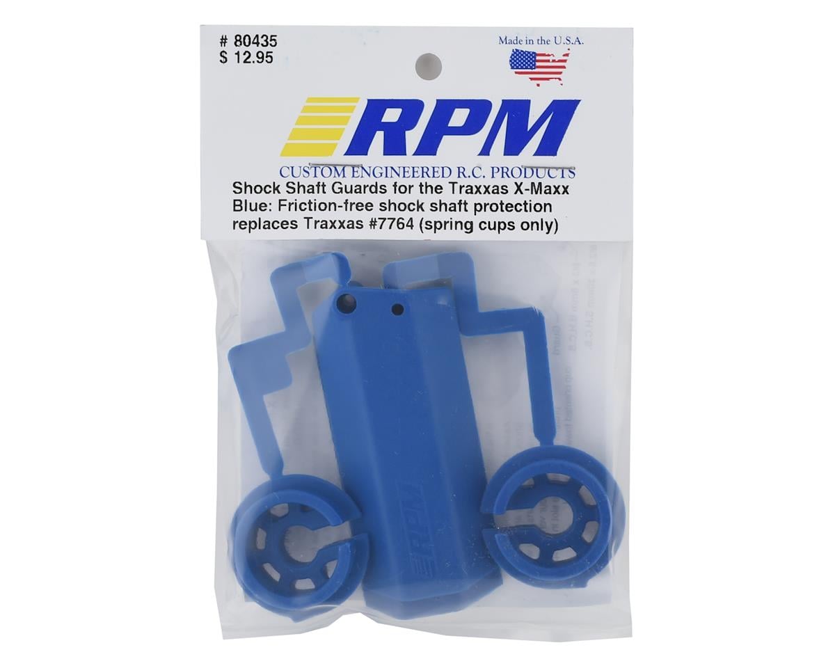 RPM Traxxas X-Maxx Shock Shaft Guards (Blue)