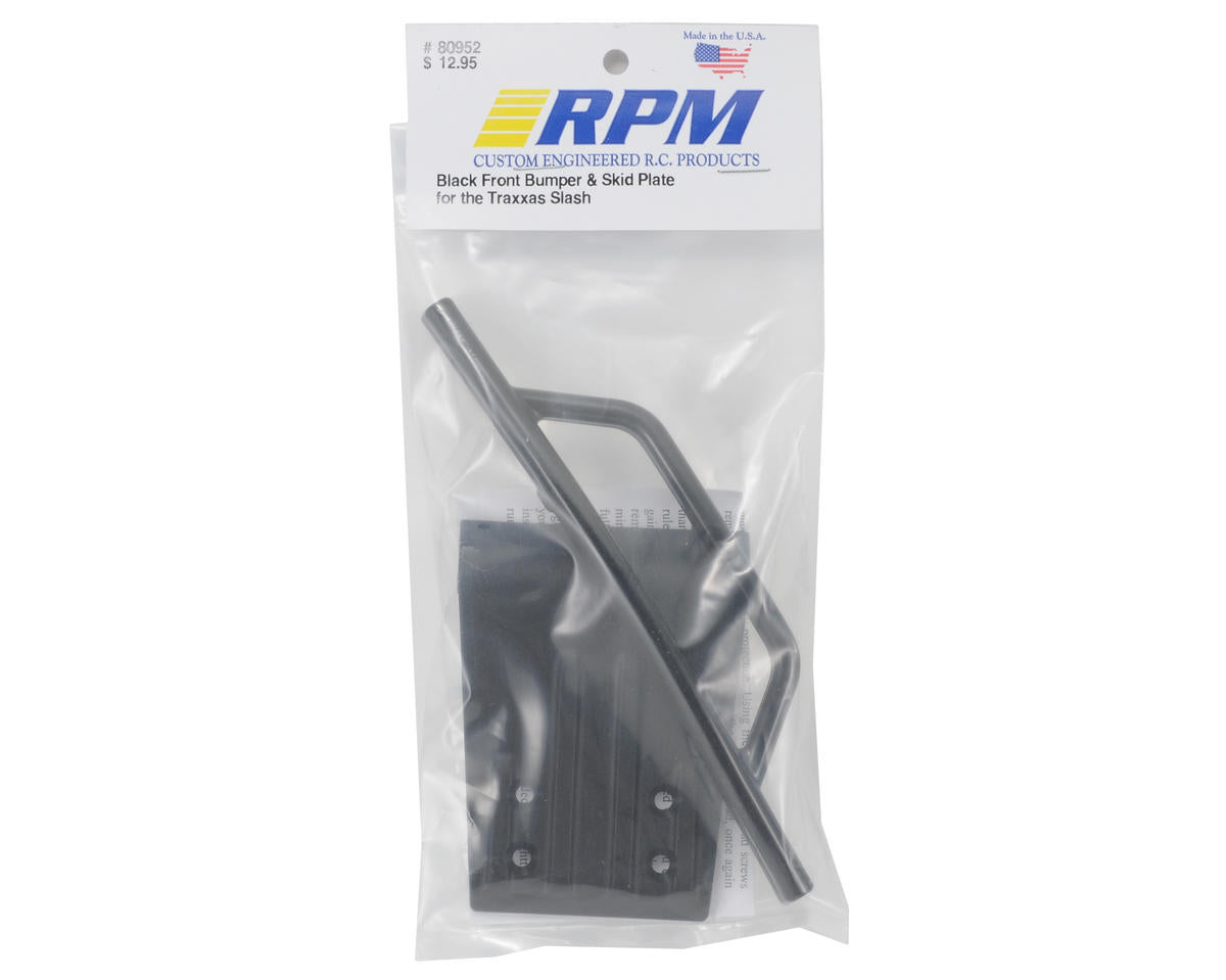 RPM Front Bumper & Skid Plate for Traxxas Slash (Black)