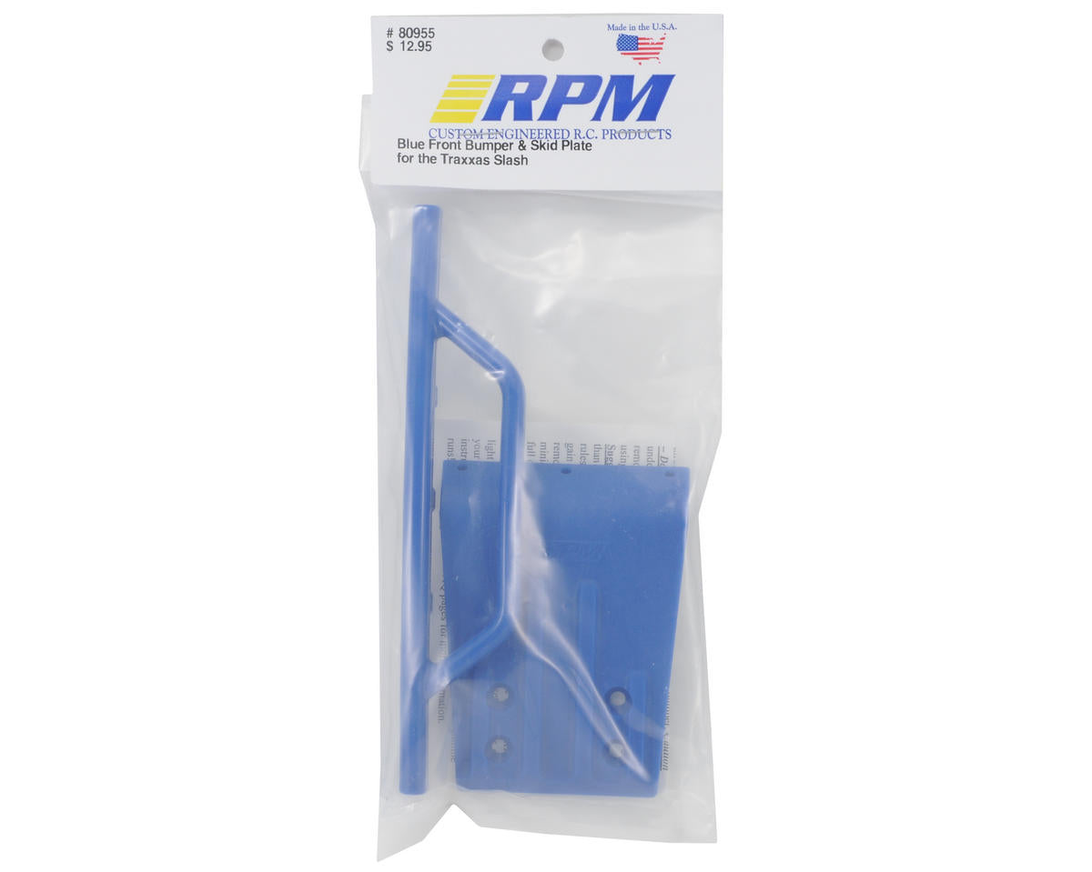 RPM Front Bumper & Skid Plate for Traxxas Slash (Blue)