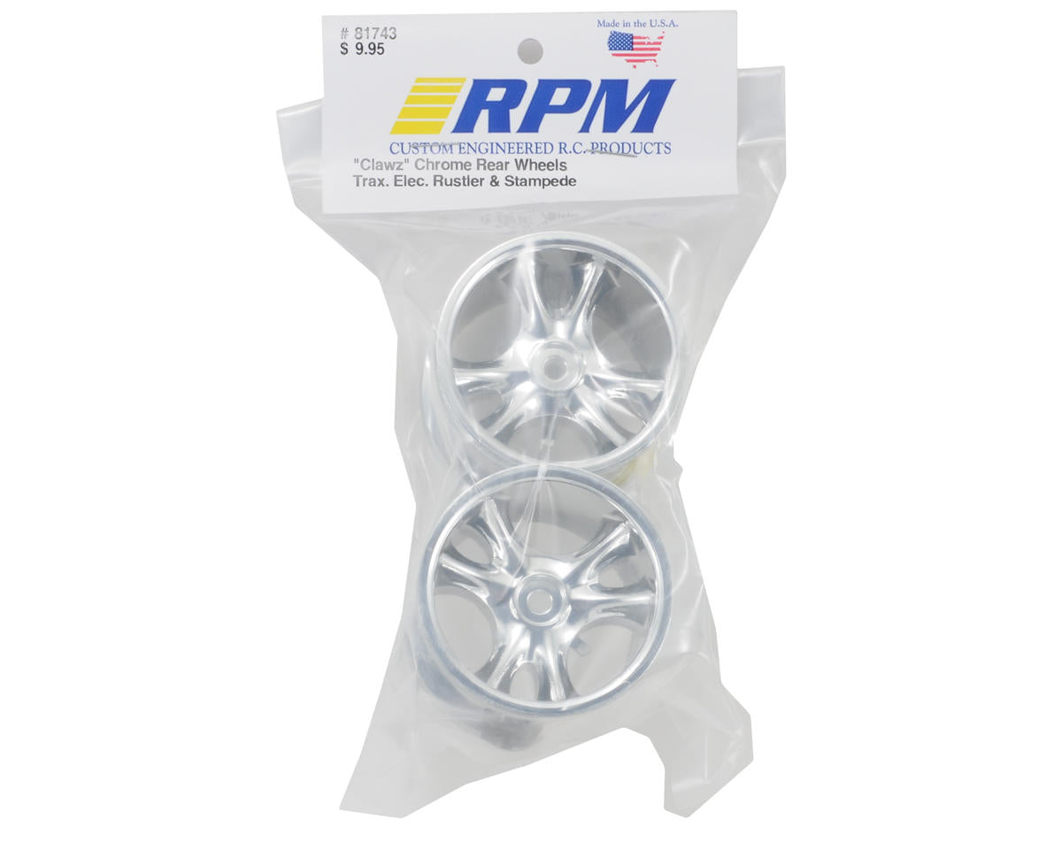 RPM 12mm Hex "Clawz 6-Spoke" Rear Wheels for Traxxas Electric Chassis