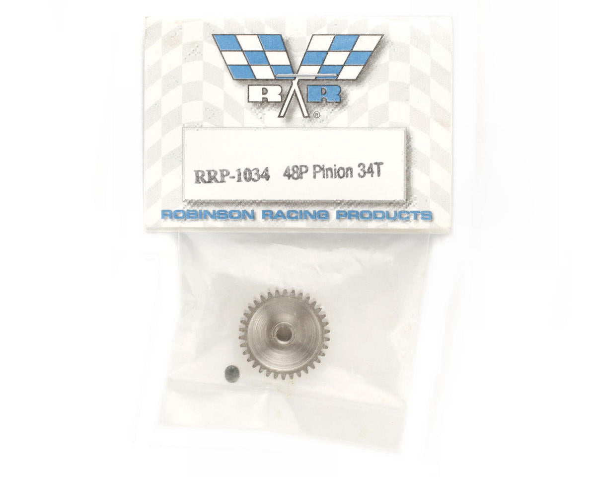 Robinson Racing Steel 48P Pinion Gear (3.17mm Bore) (34T)