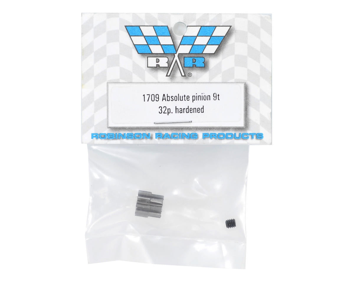 Robinson Racing Absolute 32P Hardened Pinion Gear (9T)