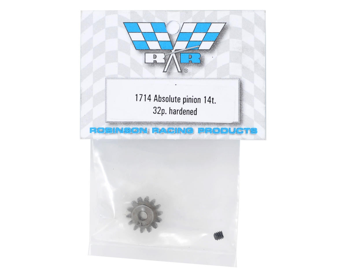 Robinson Racing Absolute 32P Hardened Pinion Gear (14T)