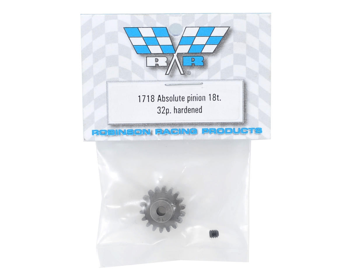 Robinson Racing Absolute 32P Hardened Pinion Gear (18T)
