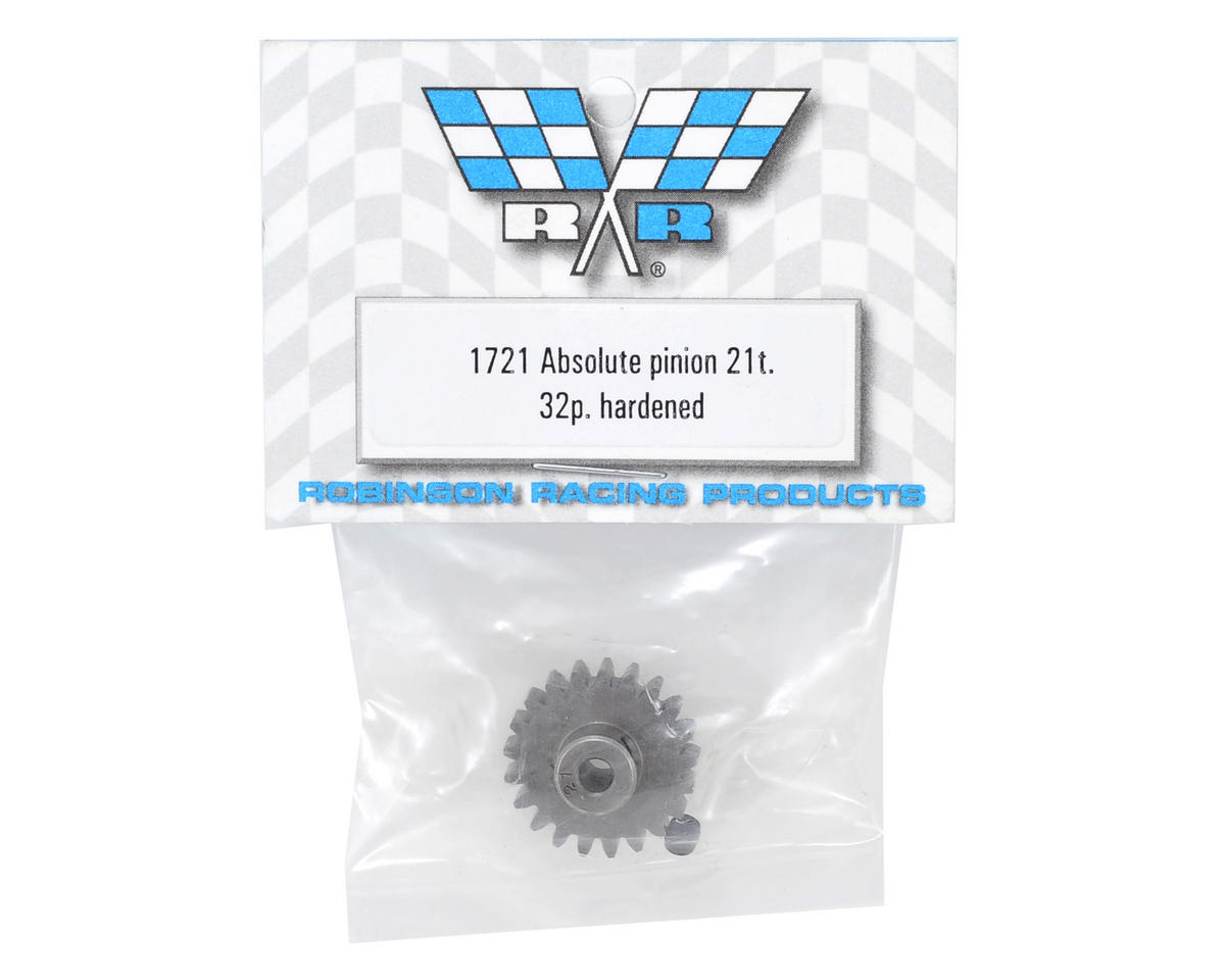 Robinson Racing Absolute 32P Hardened Pinion Gear (21T)