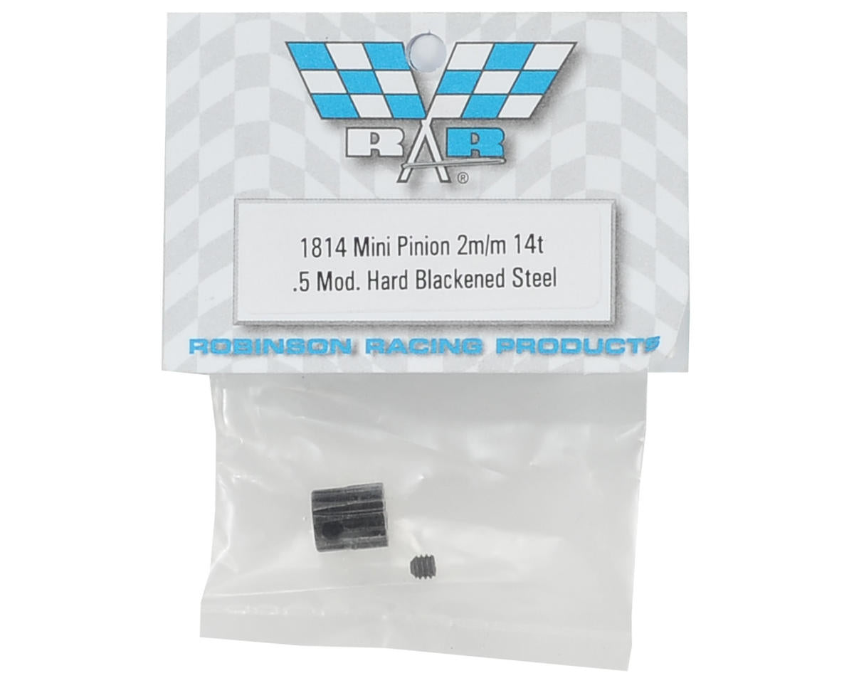Robinson Racing Mini 8IGHT .5 Mod Hardened Steel Mini Pinion (2mm Bore) (14T)