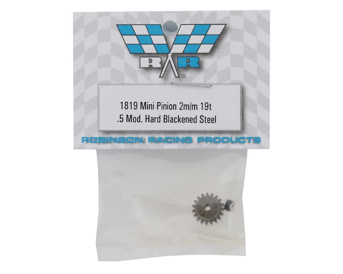 Robinson Racing Mini 8IGHT .5 Mod Hardened Steel Mini Pinion (2mm Bore) (19T)