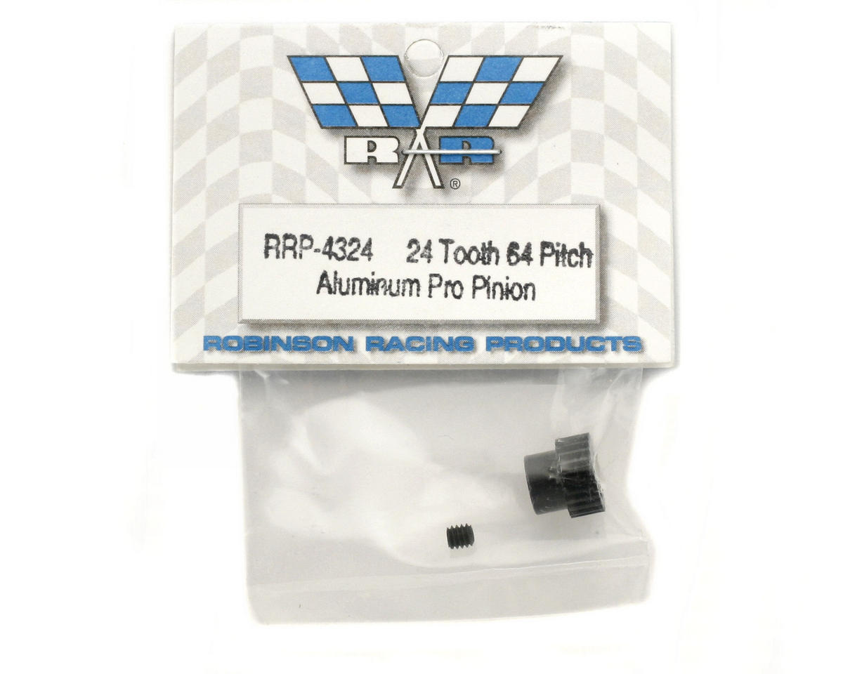 Robinson Racing "Aluminum Pro" 64P Pinion Gear (24T)