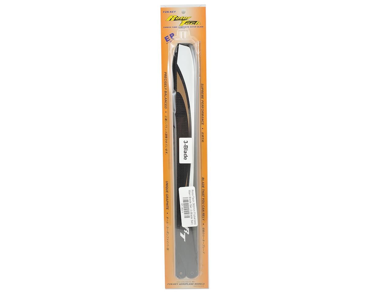 RotorTech 362mm Flybarless Main Blade Set (3-Blade Set)