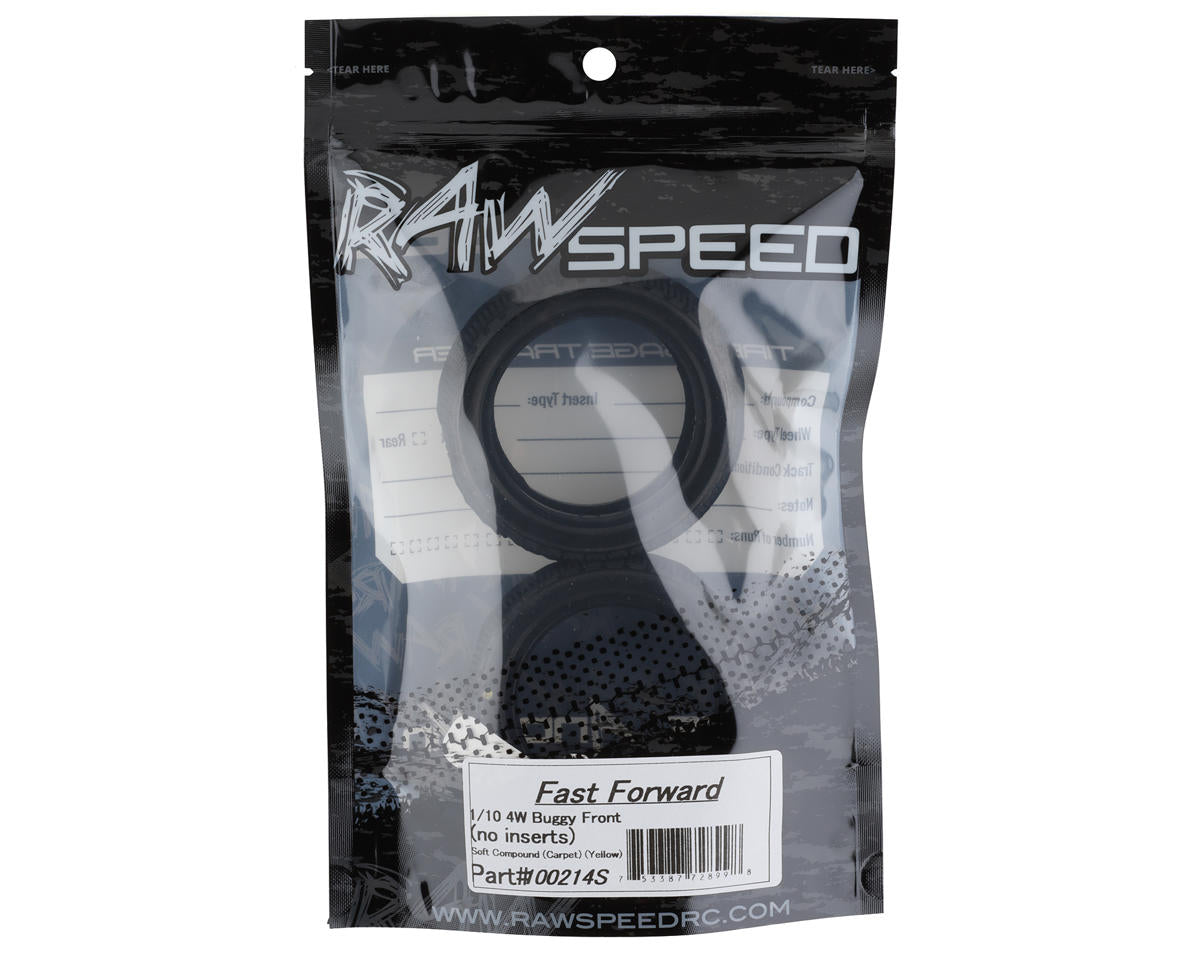 Raw Speed RC Fast Forward 1/10 4WD Buggy Tires (2) (Soft)