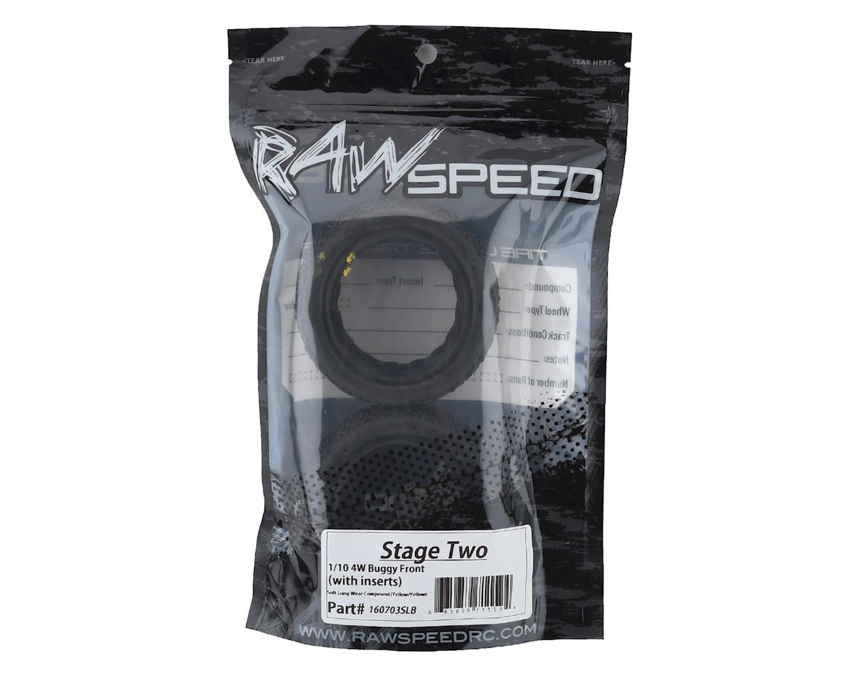 Raw Speed RC Stage Two 2.2" Front 4WD Buggy Tires (2) (Soft - Long Wear)