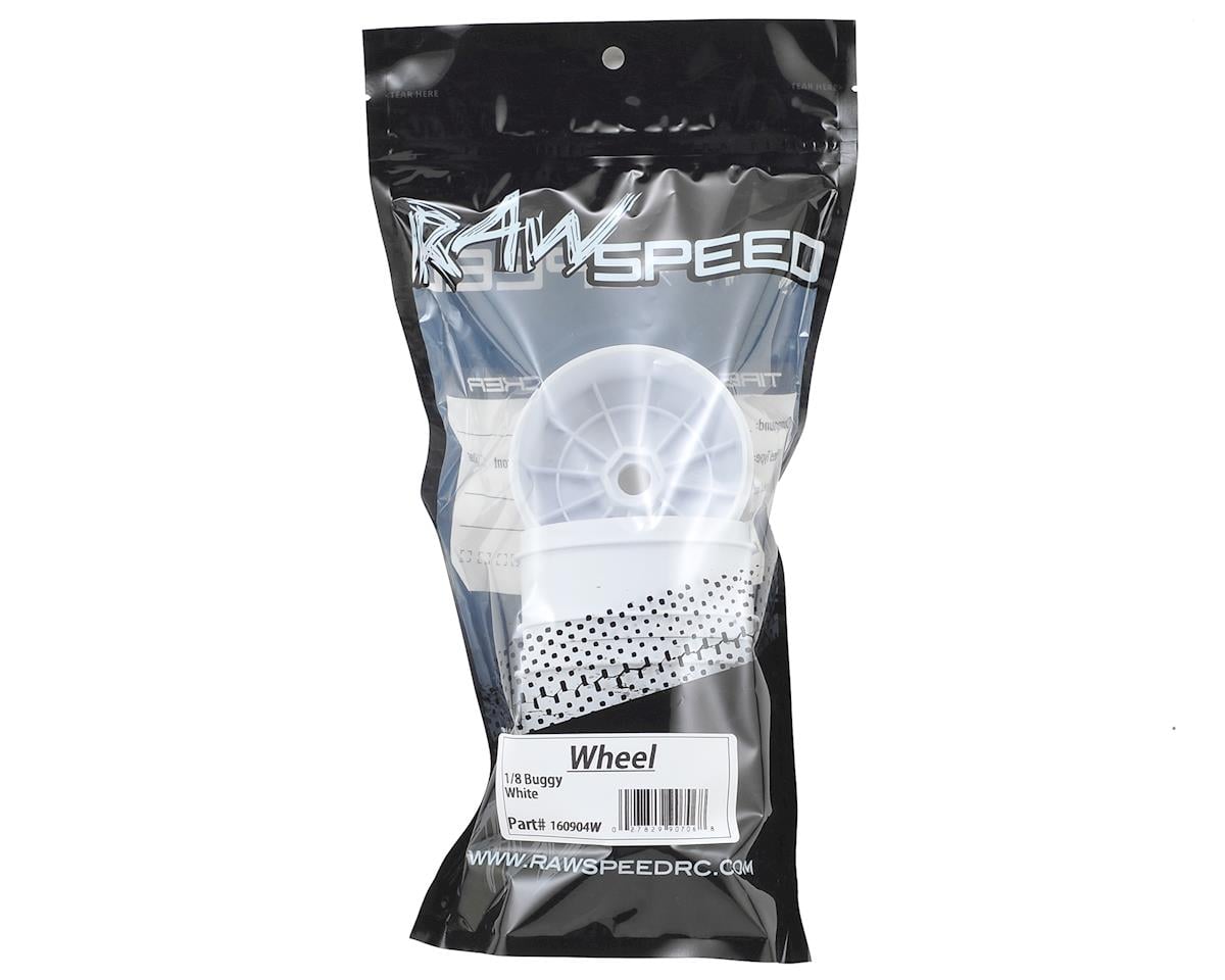 Raw Speed RC 1/8th Off Road Wheel (4) (White)