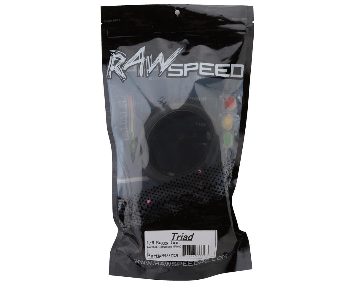 Raw Speed RC Triad 1/8 Off-Road Buggy Tire w/Closed Cell Inserts (2)