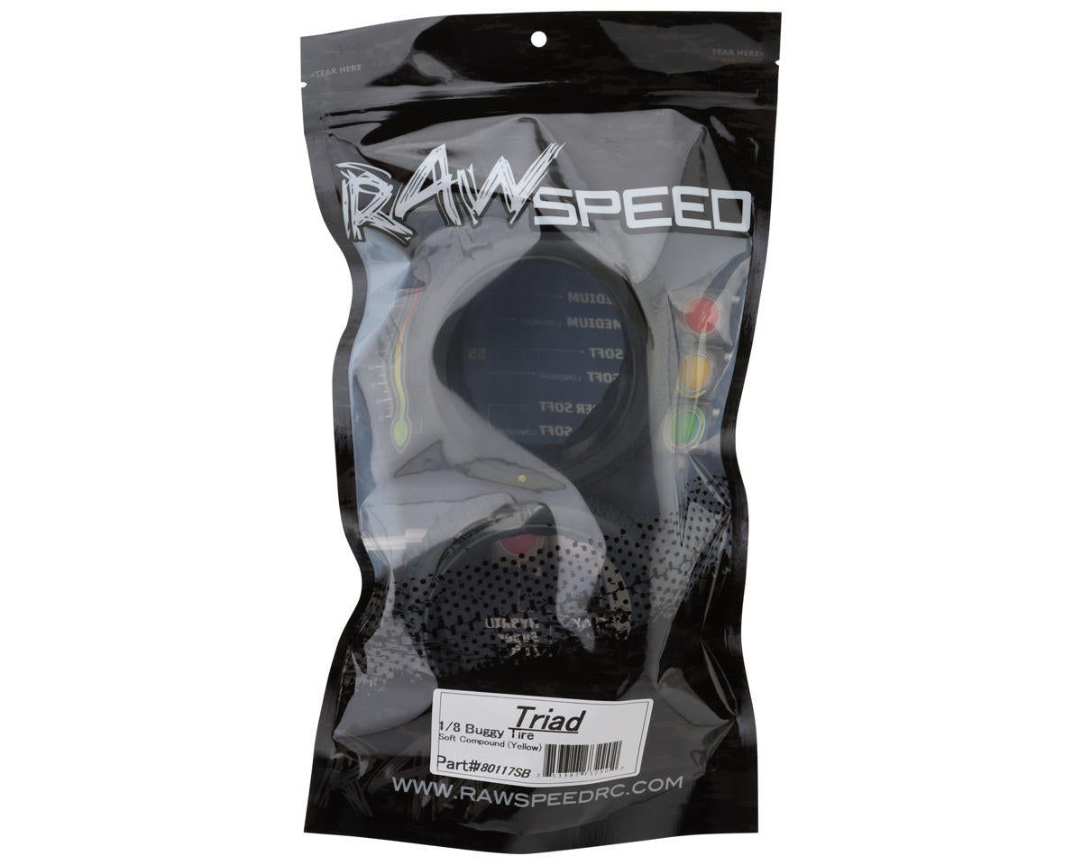 Raw Speed RC Triad 1/8 Off-Road Buggy Tire w/Closed Cell Inserts (2) (Soft)
