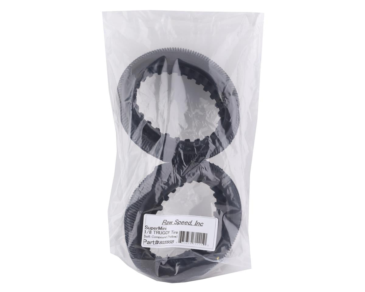 Raw Speed RC SuperMini 1/8 Off-Road Truggy Tires (2) (Soft)