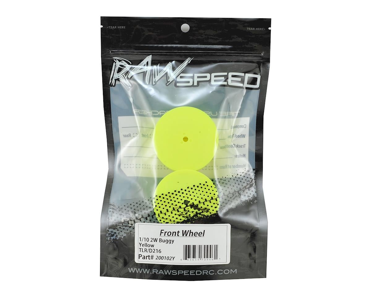 Raw Speed RC 2.2" Front Wheels (Yellow) (2) (TLR/D216)