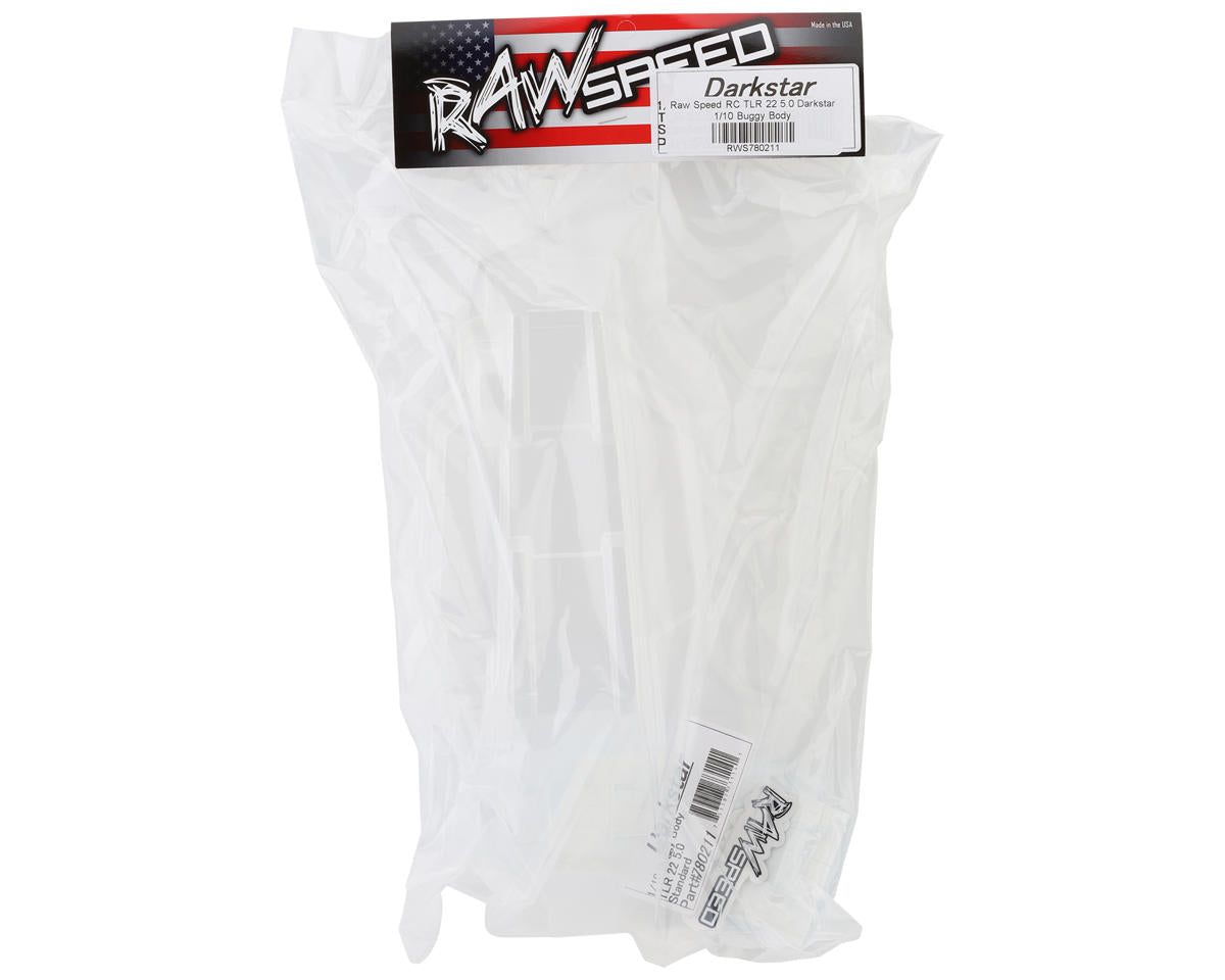 Raw Speed RC TLR 22 5.0 Darkstar 1/10 Buggy Body (Clear)
