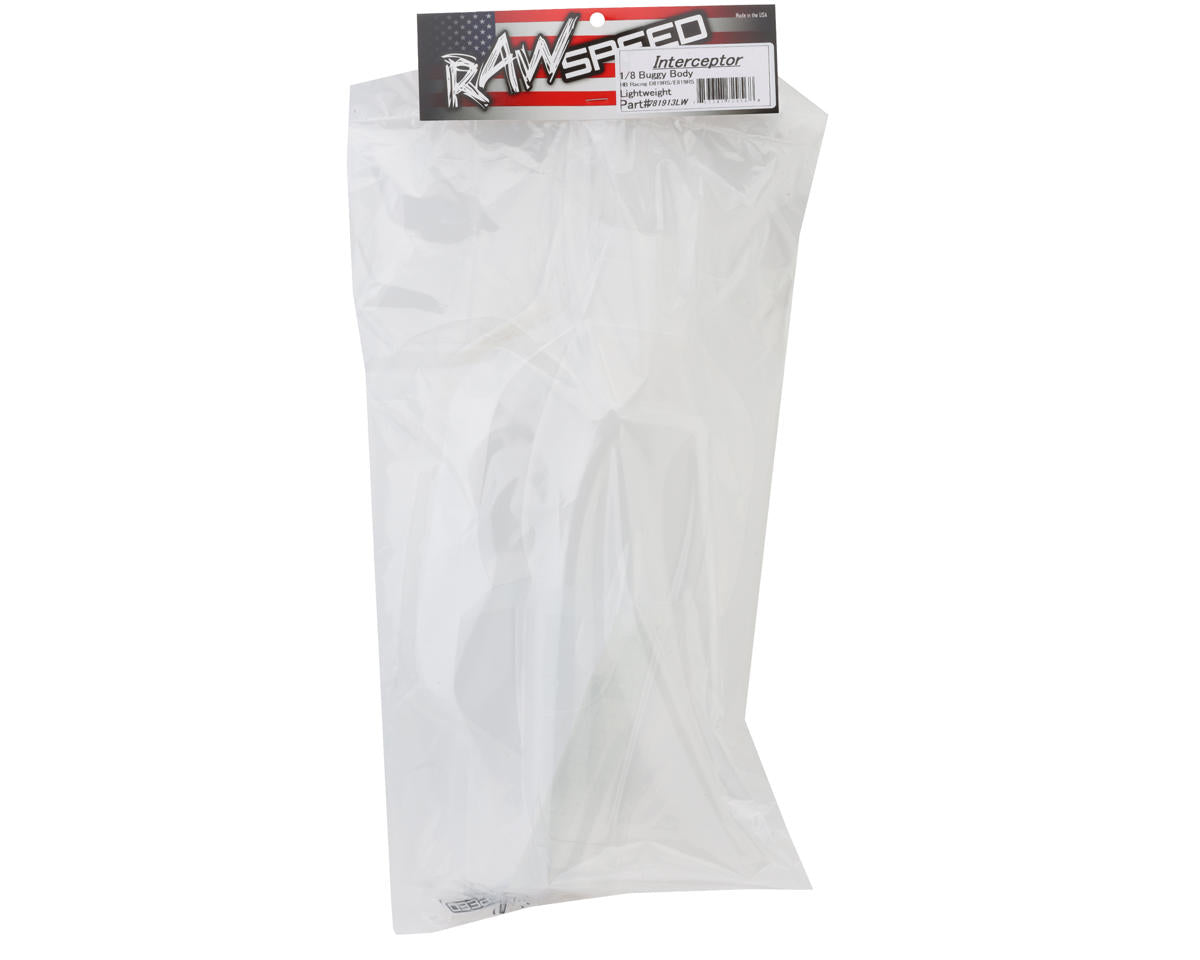 Raw Speed RC HB D819RS/E819RS Interceptor 1/8 Buggy Body (Clear)
