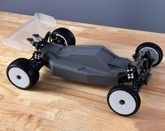Raw Speed RC Xray XB2D 2024 Darkstar 1/10 Buggy Body (Lightweight) (Clear)