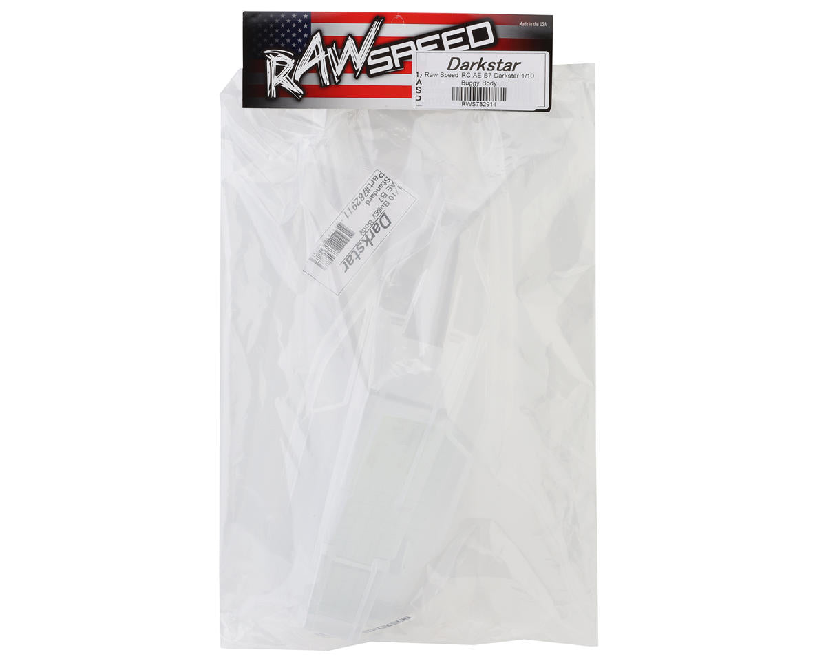 Raw Speed RC Team Associated RC10B7/B7D Darkstar 1/10 Buggy Body (Clear)