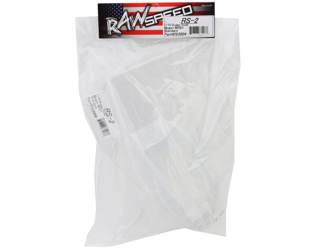 Raw Speed RC Mugen MSB1 RS-2 1/10 Buggy Body (Clear)