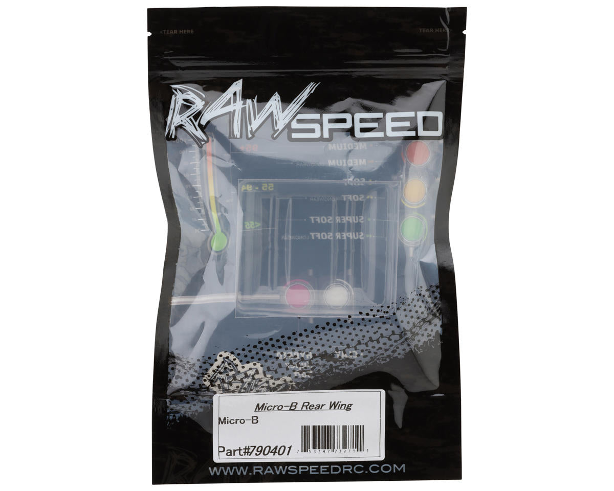 Raw Speed RC Losi® Micro-B™ 1/24 Rear Wings (Clear) (2)