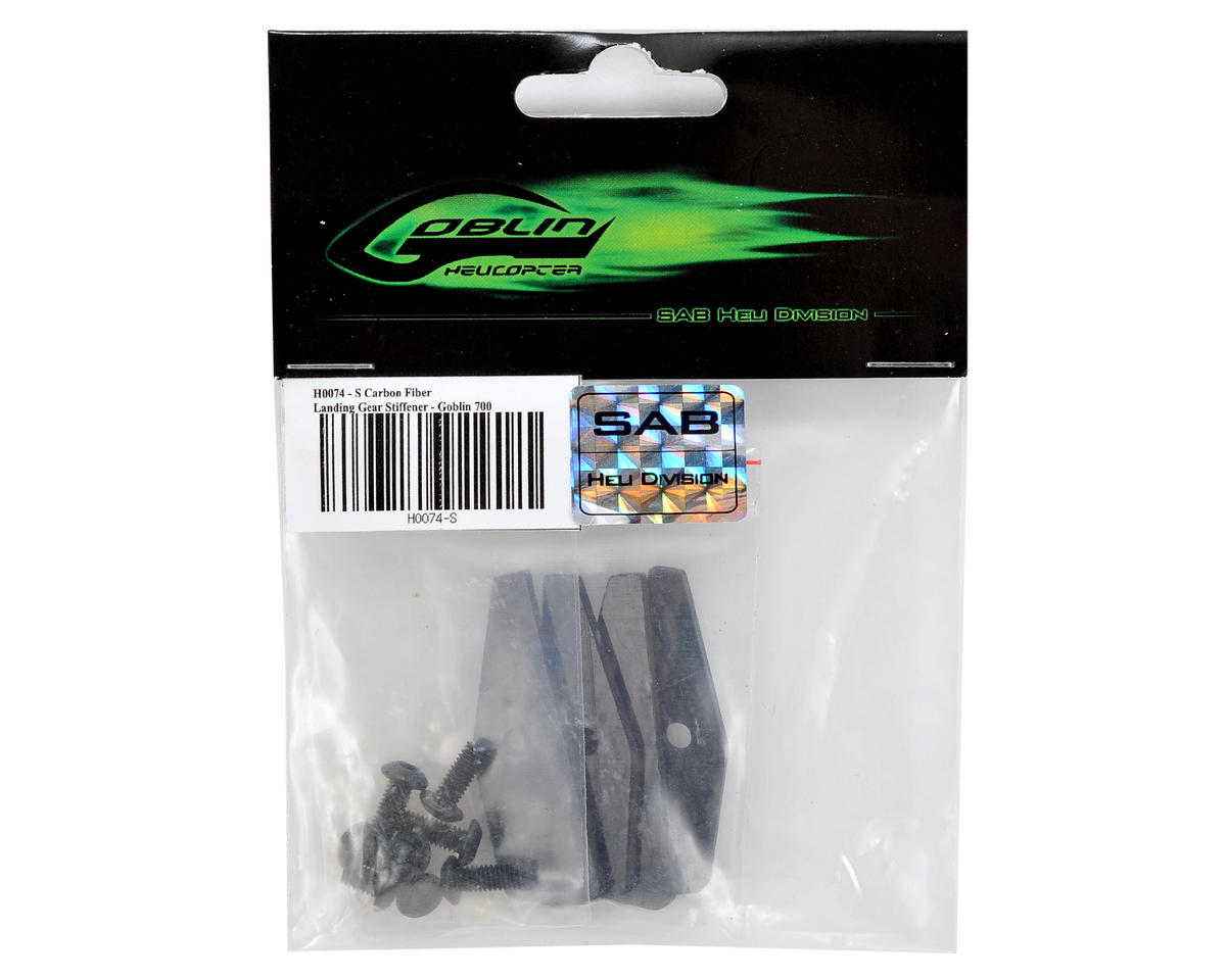 SAB Goblin Carbon Fiber Landing Gear Stiffener Set (4)