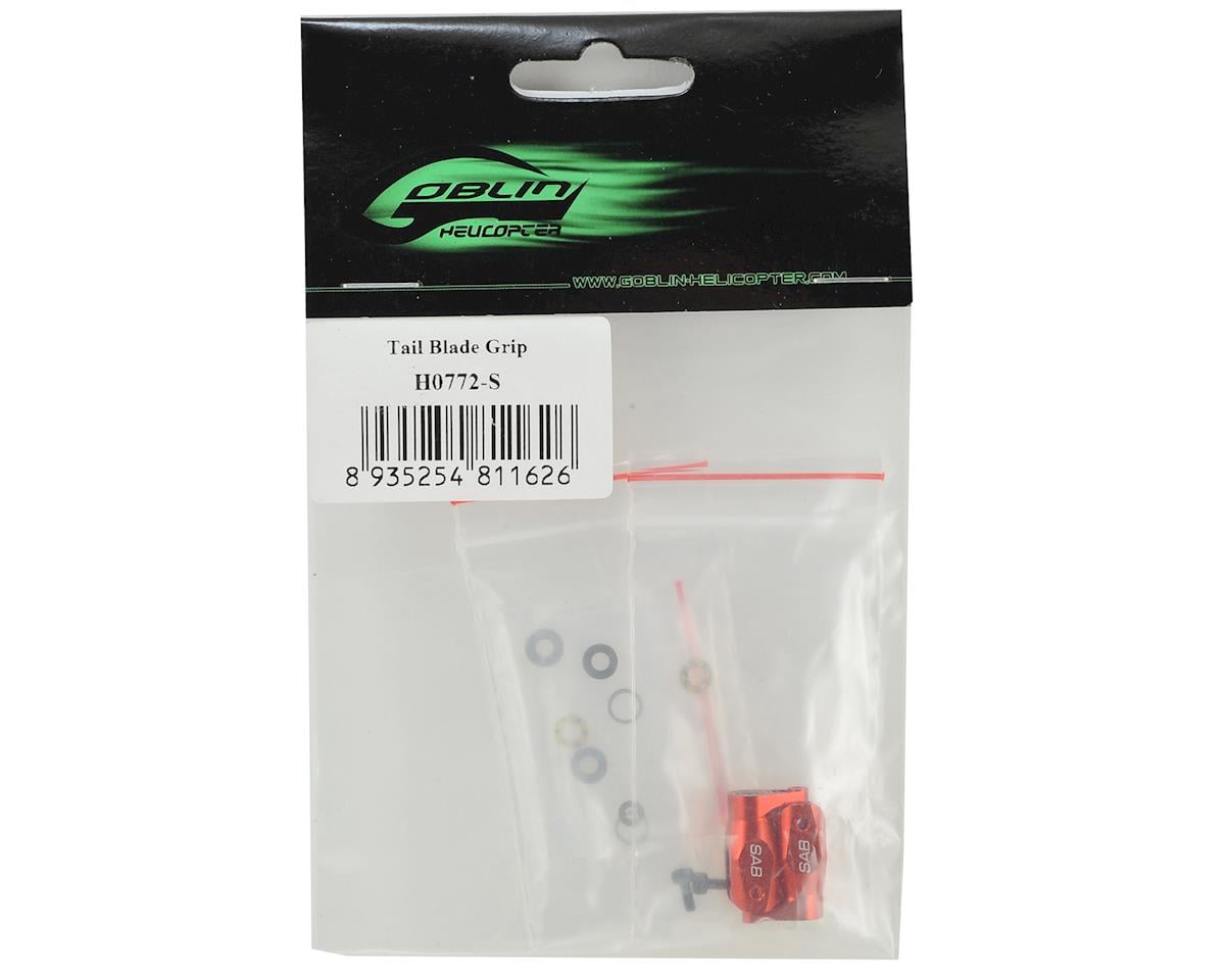 SAB Goblin Aluminum Tail Blade Grip (Red)