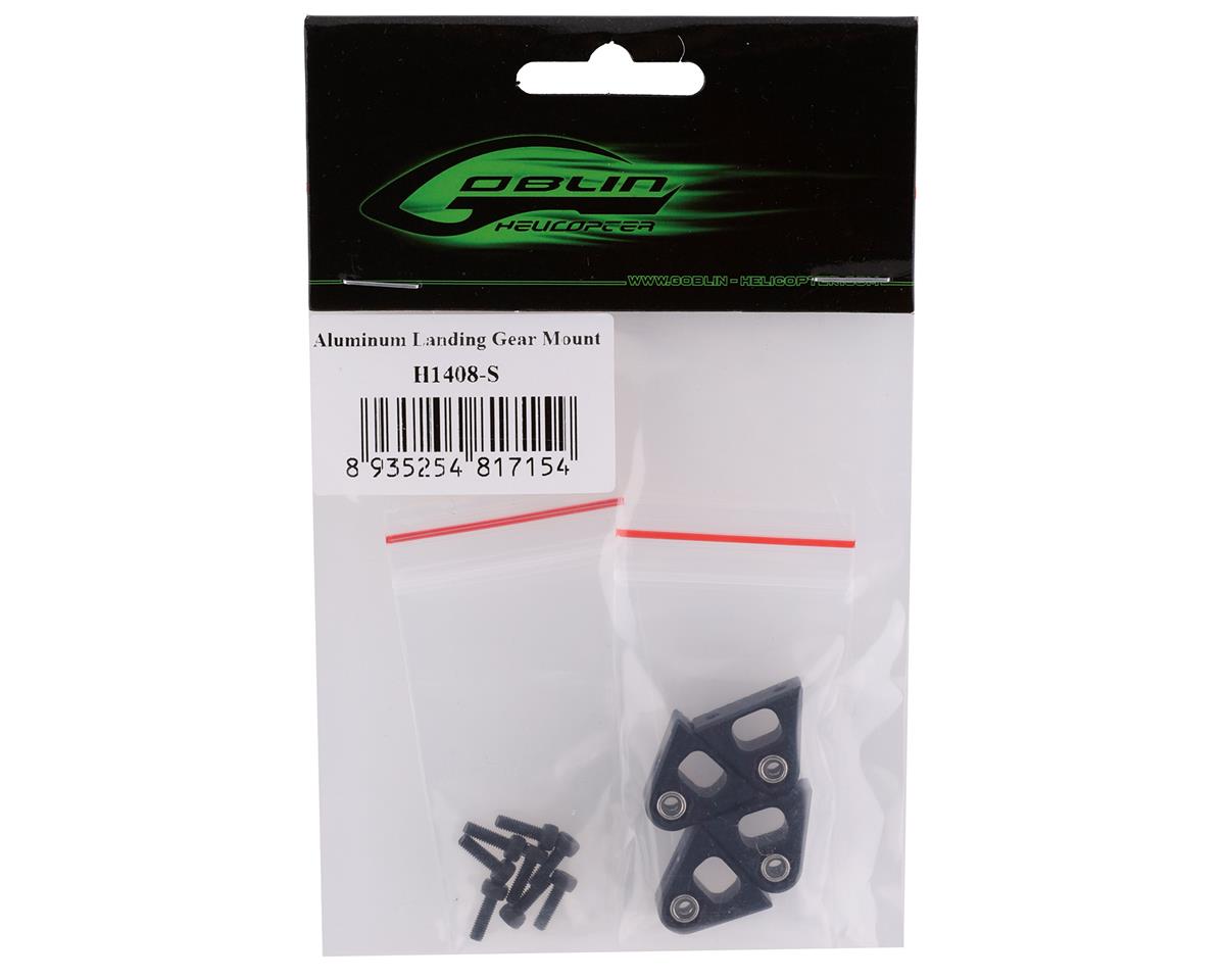 SAB Goblin Aluminum Landing Gear Mounts (Raw Nitro) (4)