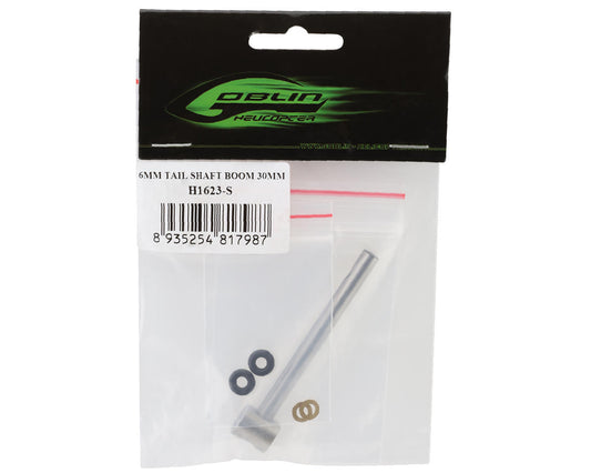 SAB Goblin Steel 6mm Tail Shaft (Raw 700 Nitro/Piuma)