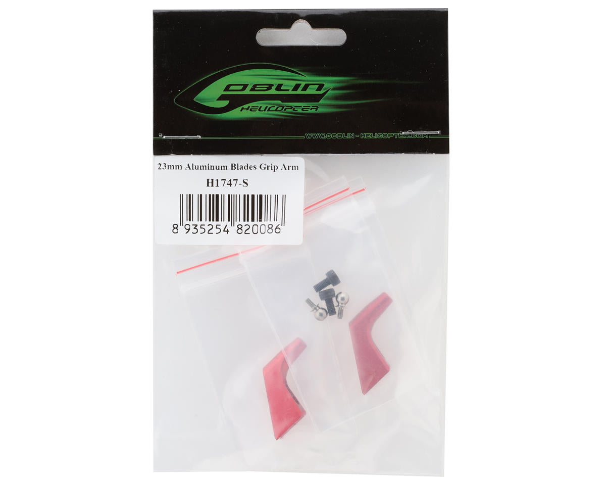 SAB Goblin 23mm Aluminum Blade Grip Arms (Red) (Raw 500)