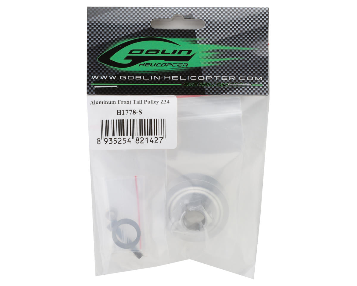 SAB Goblin Aluminum Z34 Front Tail Pully (ilGoblin Pro/Raw 700)