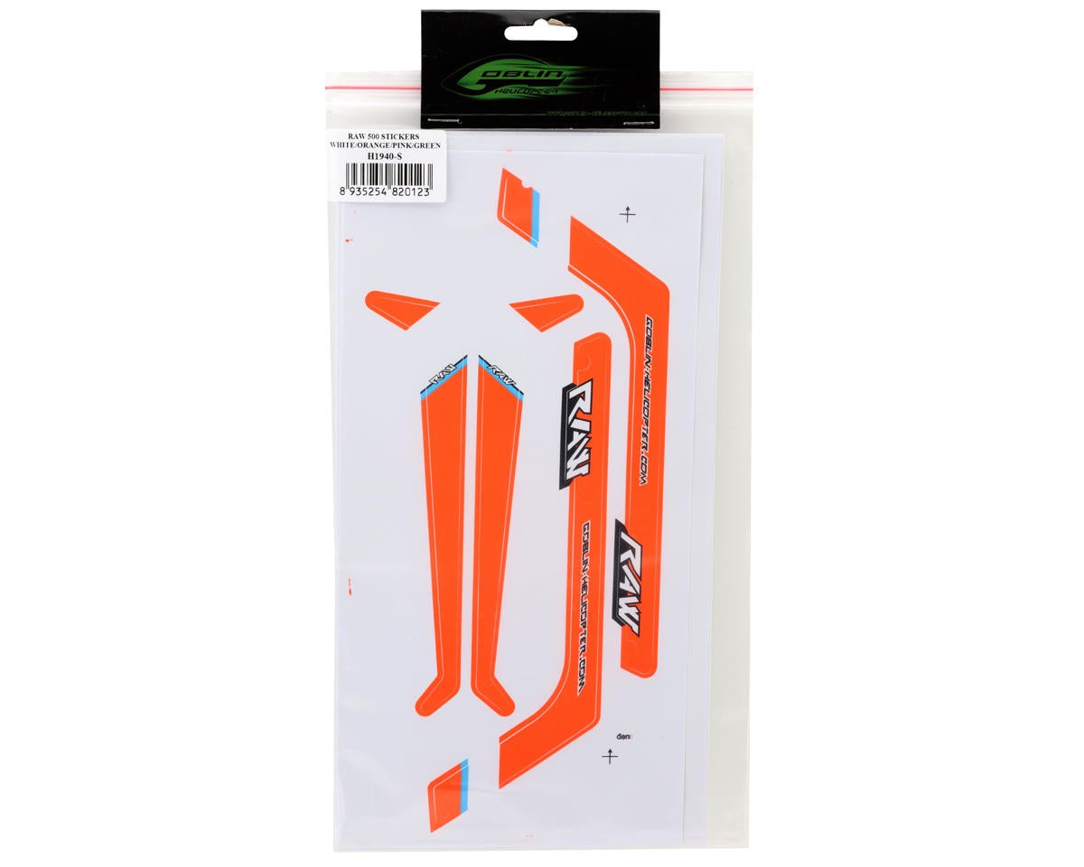 SAB Goblin Decal Set (White/Orange/Pink/Green) (Raw 500)