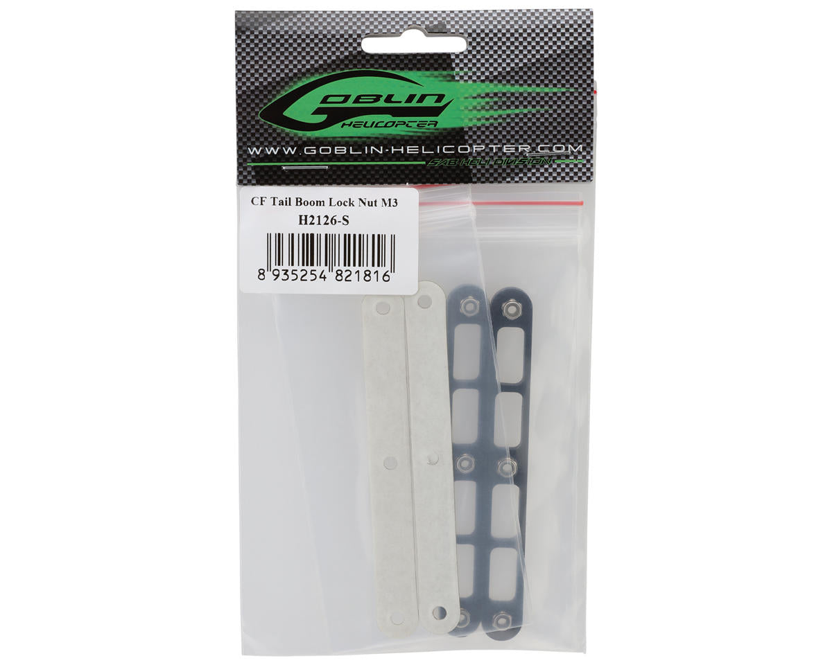 SAB Goblin Carbon Fiber Tail Boom Lock Nut Plate (ilGoblin Pro 700)