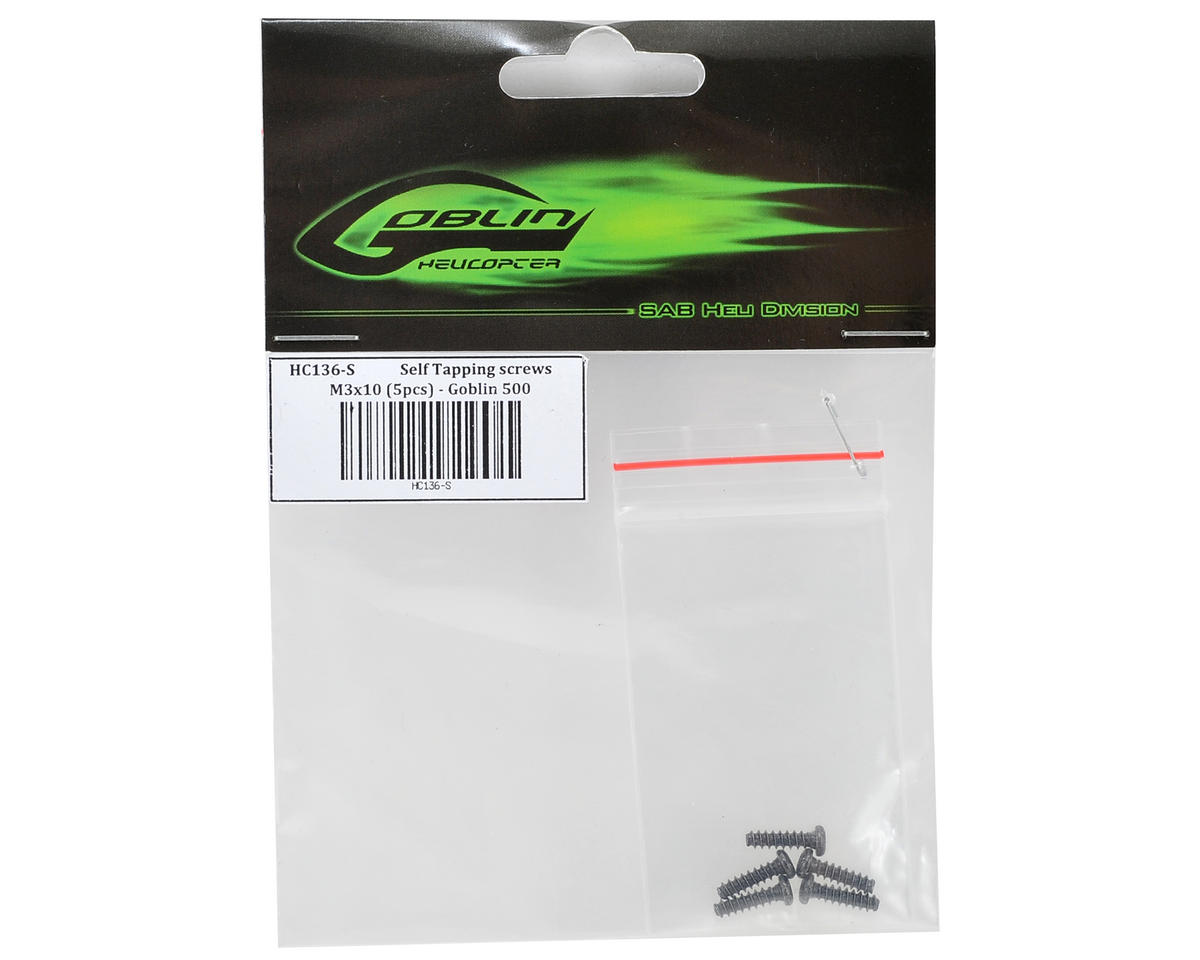 SAB Goblin 3x10mm Self Tapping Pan Head Screw (5)