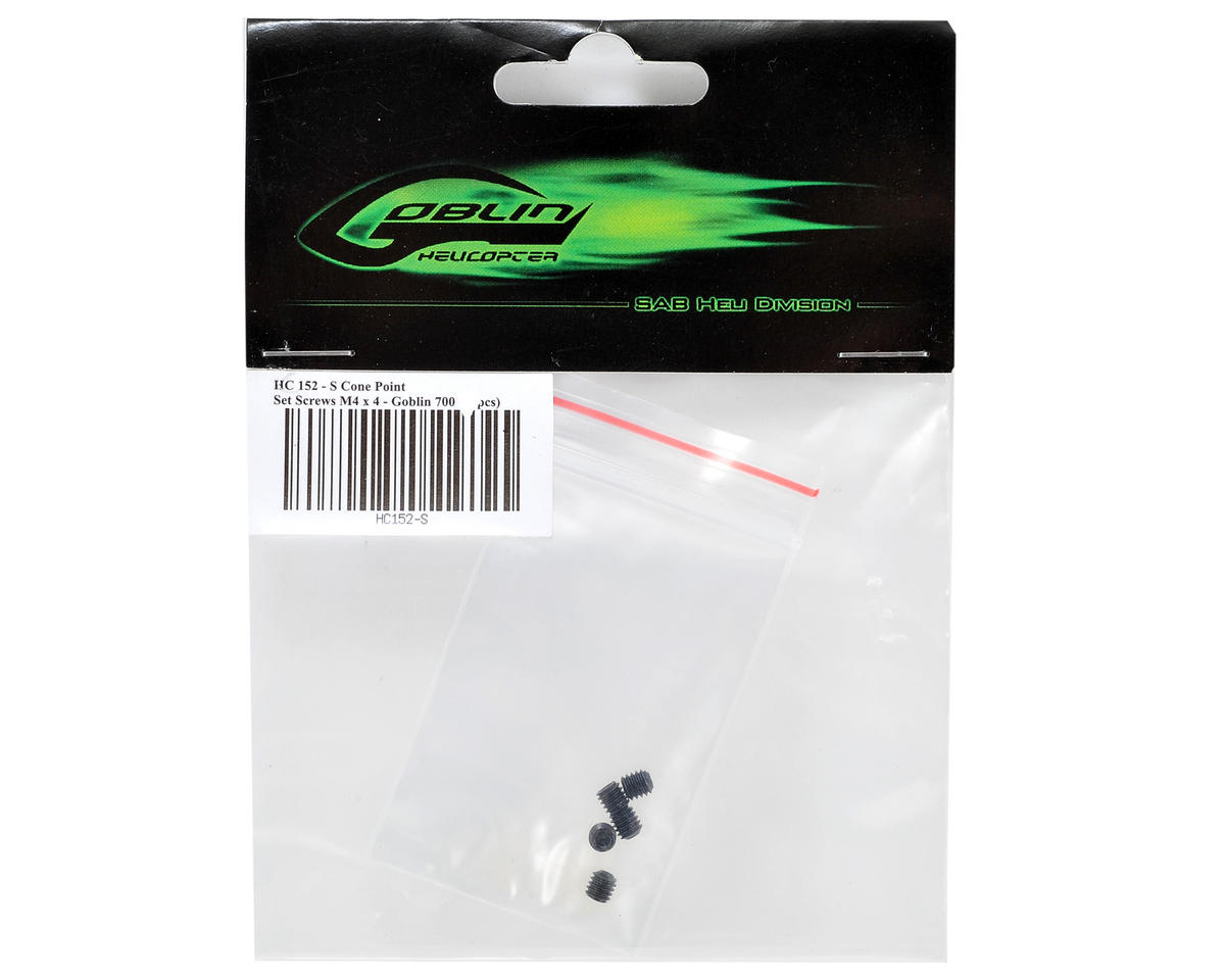 SAB Goblin 4x4mm Cone Point Set Screw (5)