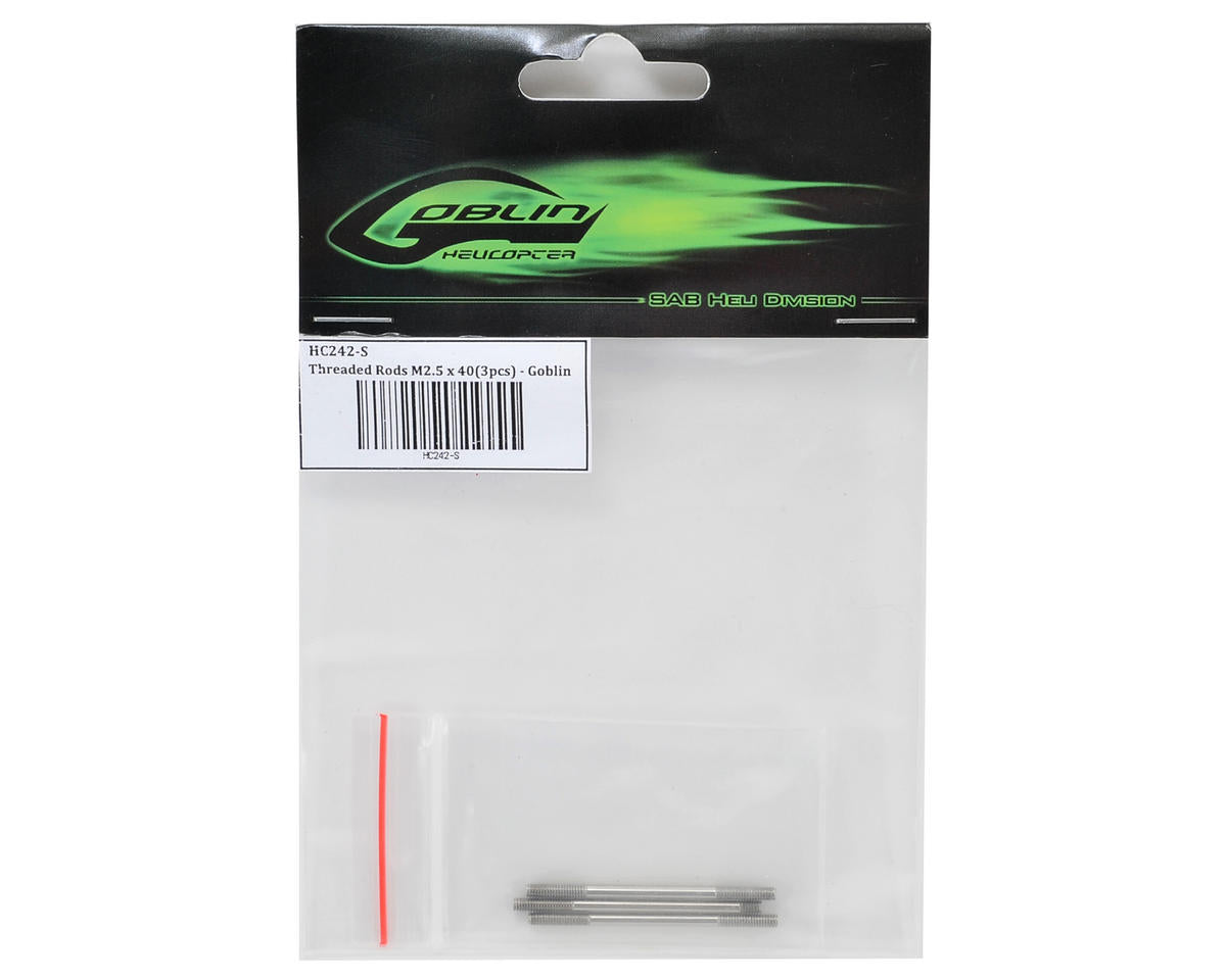 SAB Goblin 2.5x40mm Threaded Rod (3)