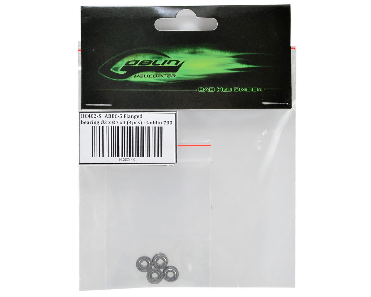 SAB Goblin 3x7x3mm Flanged ABEC-5 Bearing (4)