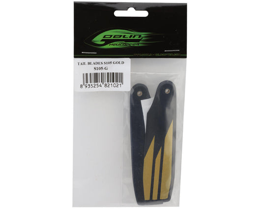 SAB Goblin 105mm "S Line" Carbon Fiber Tail Blades (Gold)
