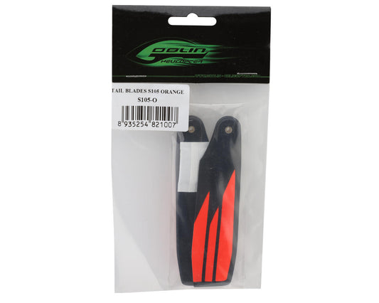 SAB Goblin 105mm "S Line" Carbon Fiber Tail Blades (Orange)